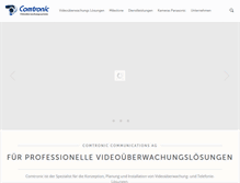 Tablet Screenshot of comtronic.ch